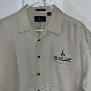 Rivers Edge Plantation Golf Club Brunswick County Shallotte Luau Hawaii Shirt M